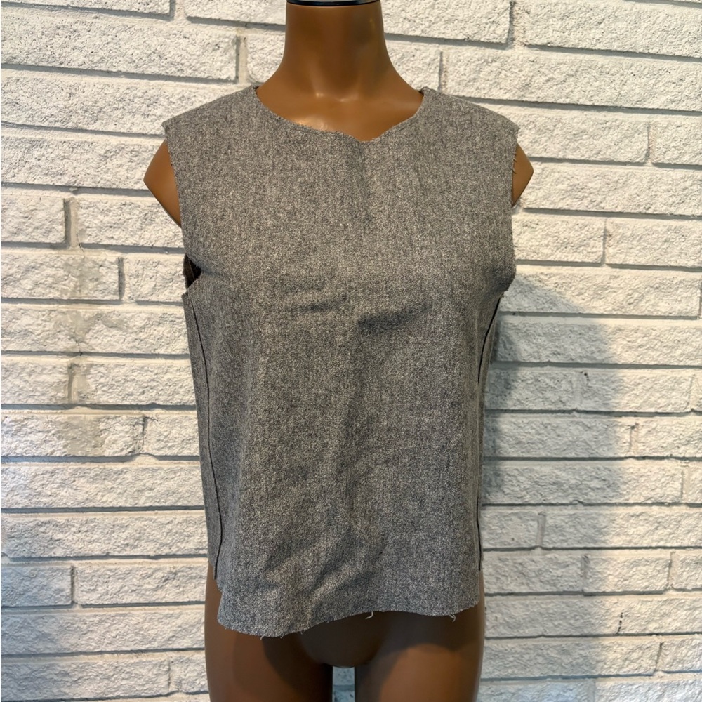 COS Gray Wool Sleeveless Women's Top